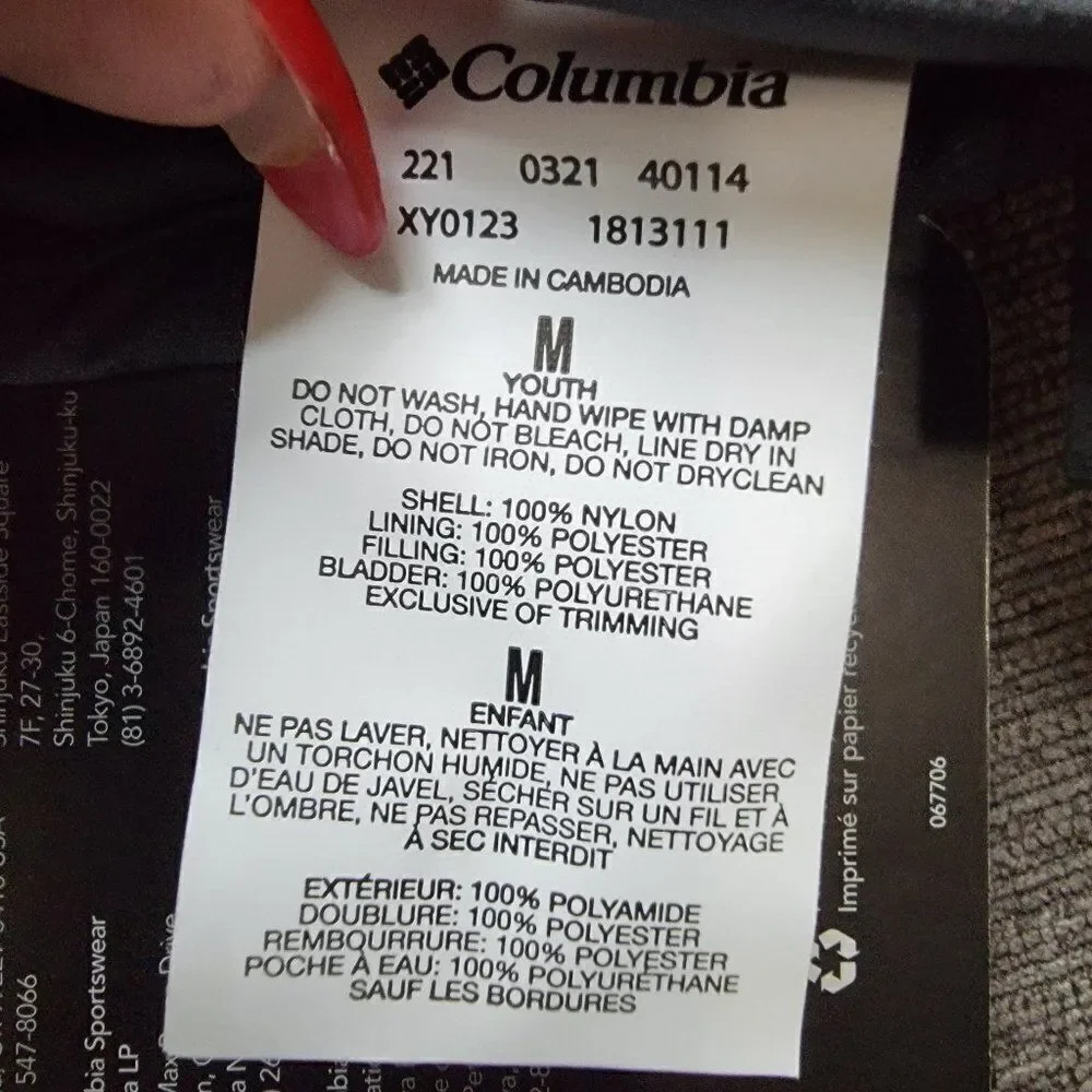 Columbia Youth Boy's Mountain Home Insulated Waterproof Softshell Gloves…